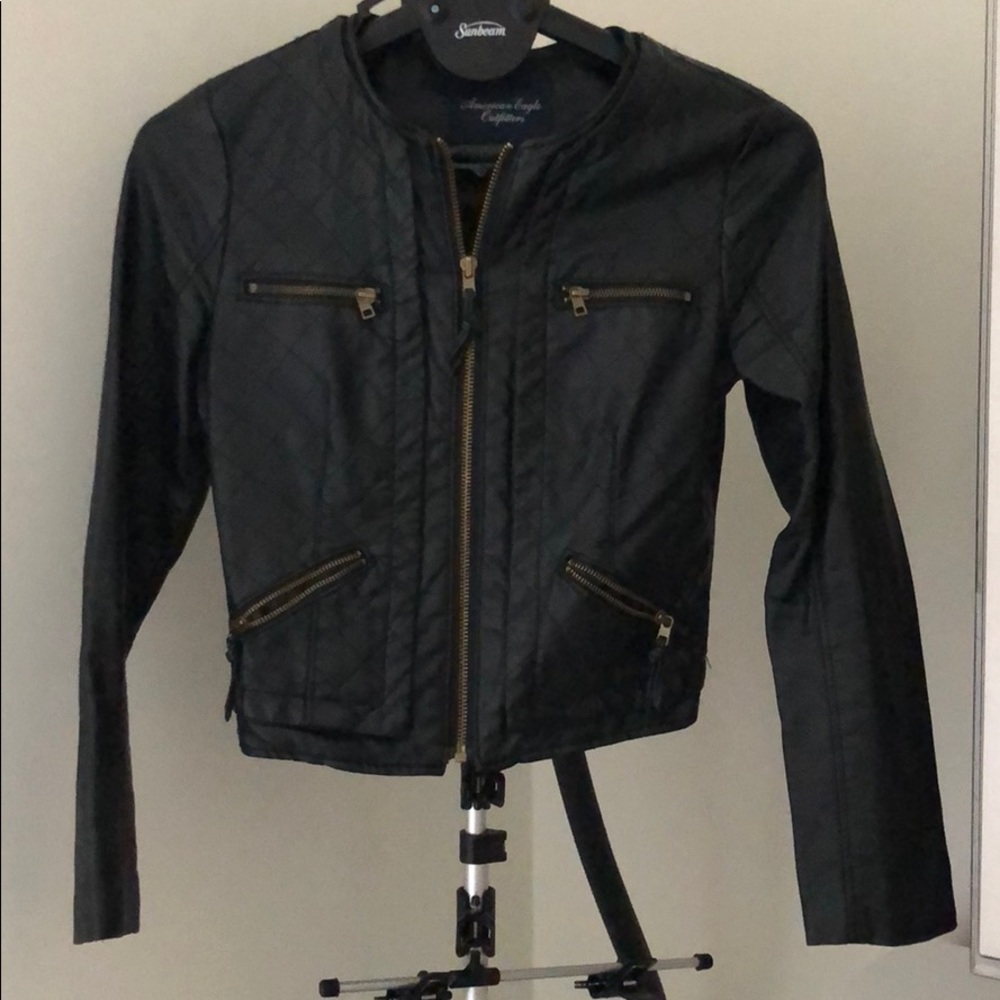 AE quilted leather jacket